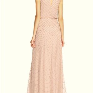 Like new formal beaded down in blush size 14